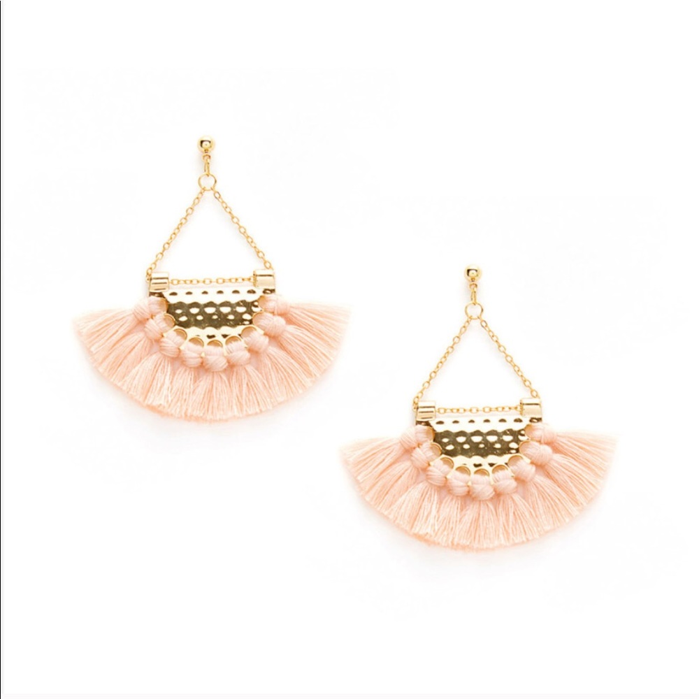 Blush Tassel Earrings